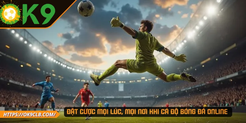 Đặt cược mọi lúc, mọi nơi khi cá độ bóng đá online